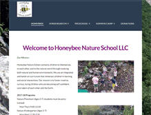 Tablet Screenshot of honeybeenatureschool.com